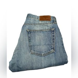 VINCE Rhodes Slim Straight Selvedge Denim - Size 34 Light Roped Wash